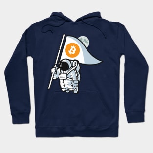 Bitcoin to the Moon - BTC - Crypto apparel Hoodie